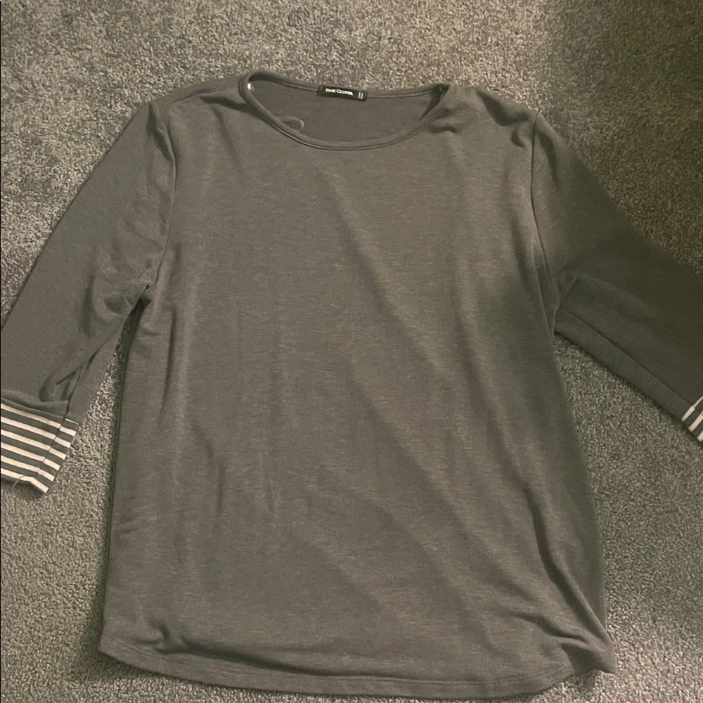 Pink Clover Charcoal Knit Top